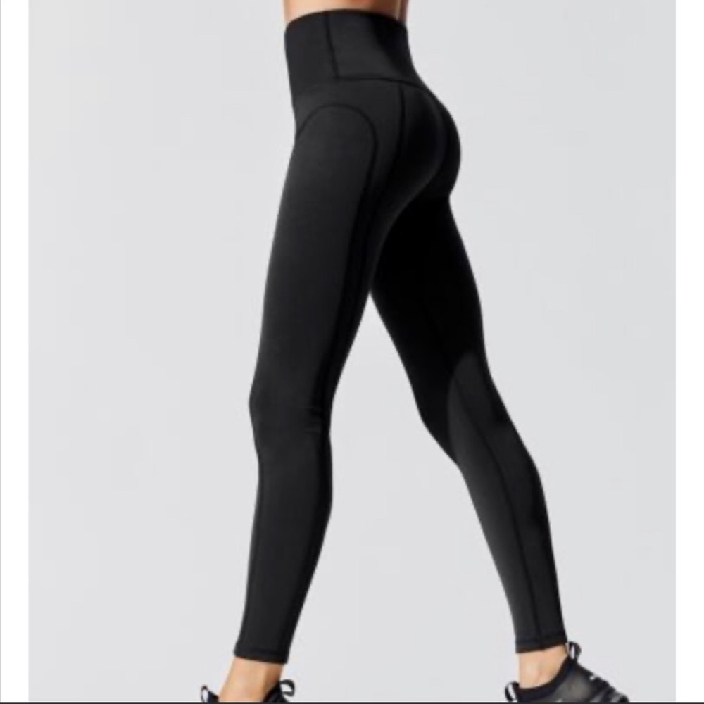 CARBON38 Reverse Neoprene Leggings Black Medium NWT